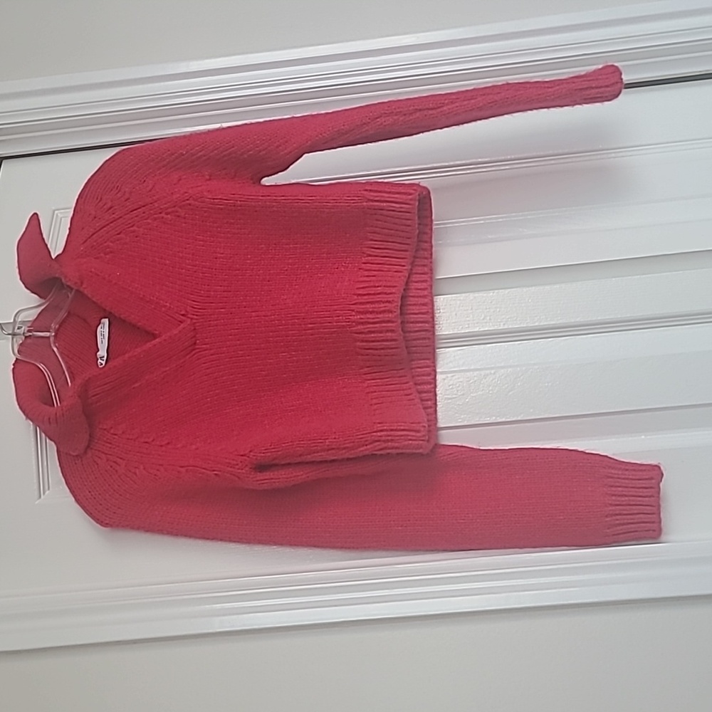 Zara knit cropped polo sweater size small